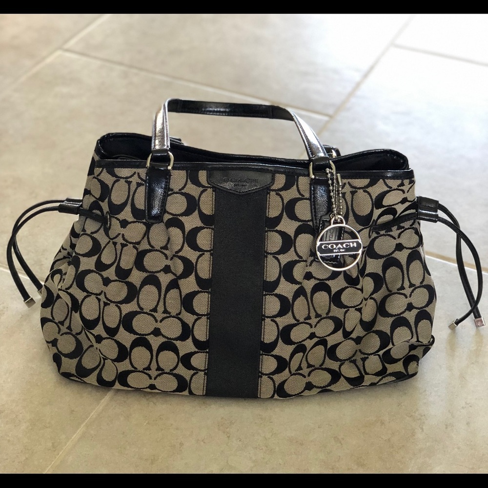 COACH carryall drawstring bag